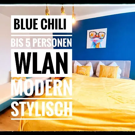 Apartamento Blue Chili 16 Familienwohnung Nahe Uniklinik - Boxspringbett Balkon Wlan Magdeburgo